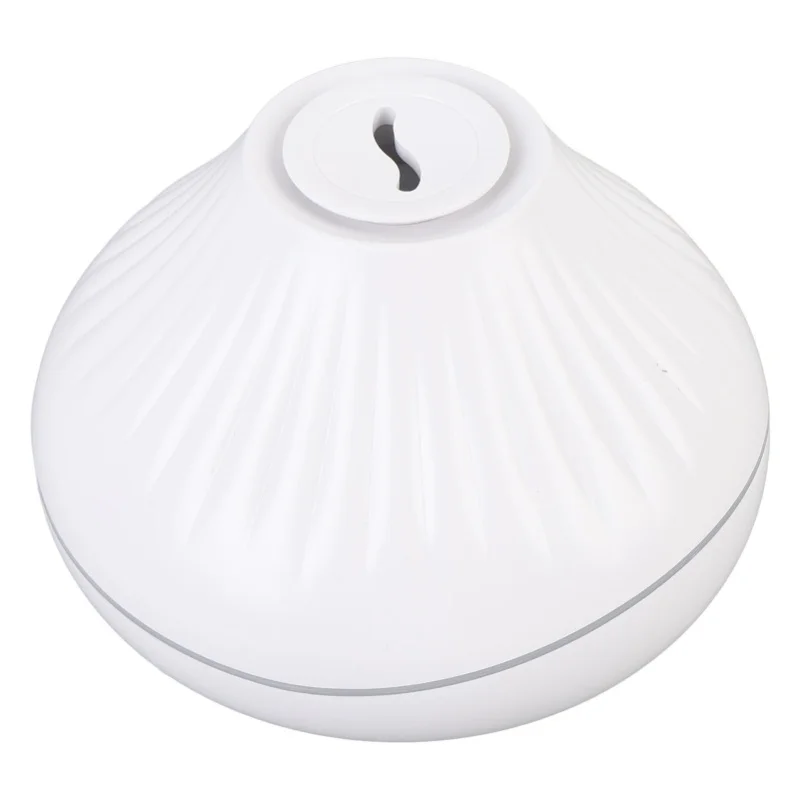 

Flame Diffuser Humidifier 160ml Water Tank 7 Flame Colors USB Essential Oil Diffuser Humidifier With Crystal Ball White/Black