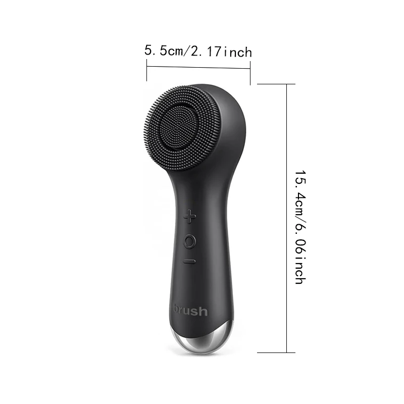 USB Charging Facial Brush, 360° Rotating Facial Cleaner, Silicone Facial Cleansing Brush, Facial Massager Vibration Massage view 6