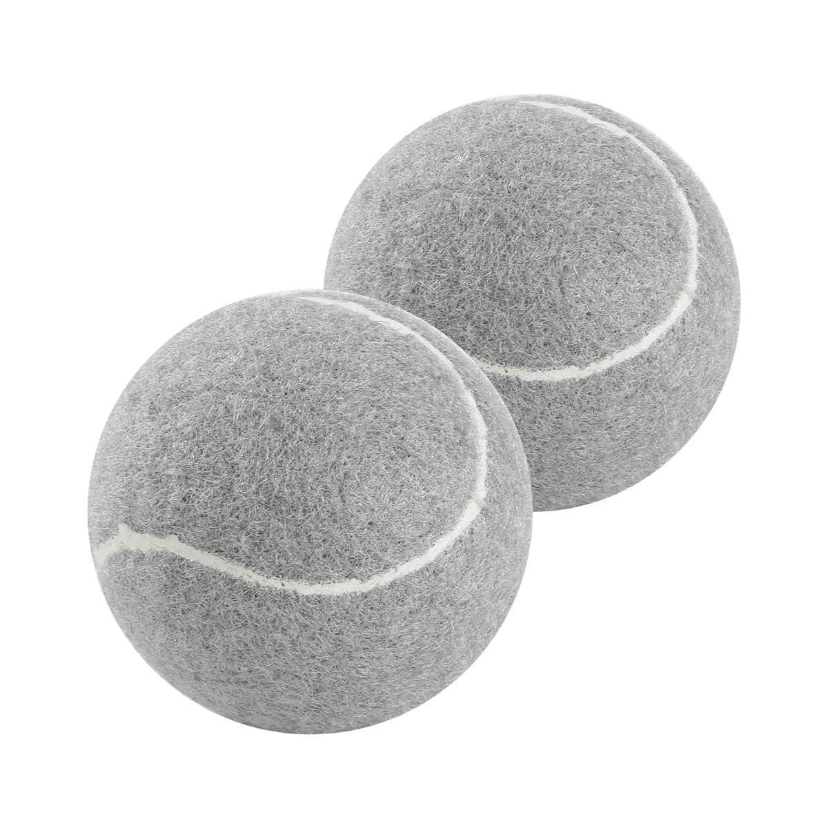 NN89R 2 قطعة كرة تنس للمشاية مسبقة القطع لحماية أرجل الأثاث والأرضيات، غطاء وسادة لباد شديدة التحمل تدوم طويلاً، رمادي