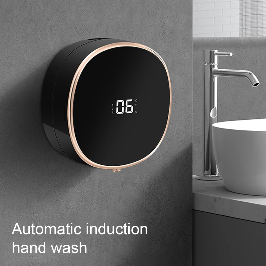 

Soap Dispenser Bathroom Supplies Dishing Device Adjustable Household Accessories Automatic Dispensers Washing Hand Machine Black