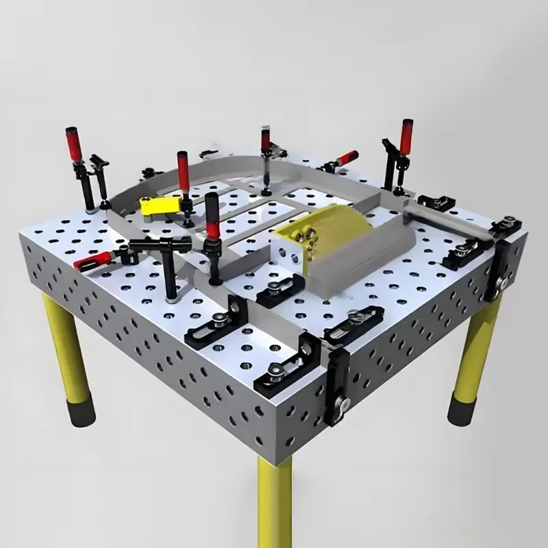 New Condition Station Construction Industries Cast Iron Flexible Platform 3D Welding Table with Clamps and Fixture