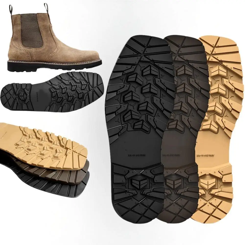 

2PC Rubber Shoe Soles Outsoles Cuttable Non-Slip Sole Stickers Full Sole Protector Sneaker Worker Shoes Sticker Repair Materials