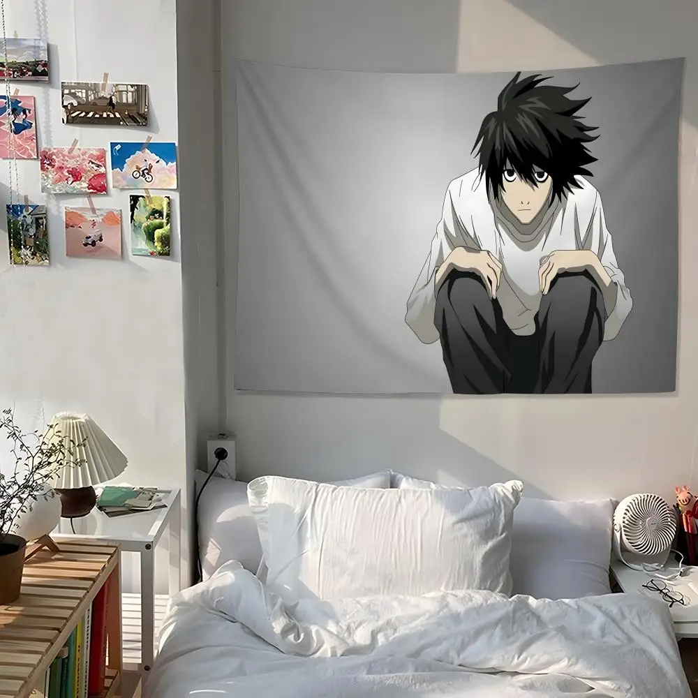 Anime Mystery D-death Note Tapestry Aesthetic Room Decor Lightweight Durable Wall Art with Fine Workmanship