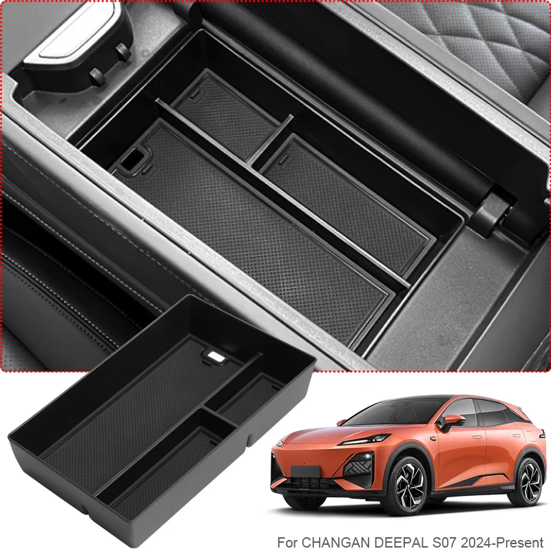 

Car Armrest Box Storage For CHANGAN DEEPAL S07 2024-2026 Door Organizer Under Centrol Control Tray Water Cup Holder Accessories