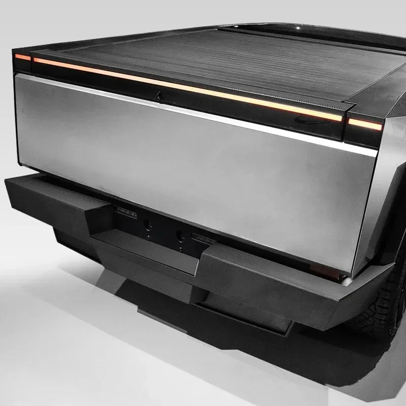 

For Tesla Cybertruck 2024 Rear Bumper Protection Pad TPE Rear Bucket Cover Protective Strip Scratch-resistant Car Accessories