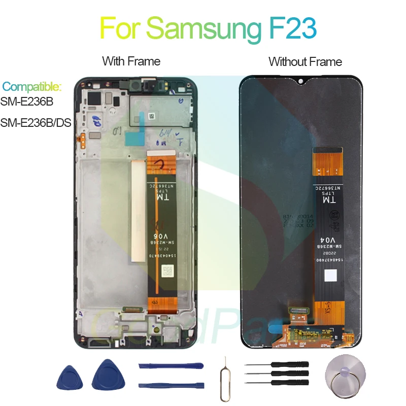 For Samsung F23 LCD Display Screen 6.6“ SM-E236B, SM-E236B/DS F23 Touch Digitizer Assembly Replacement