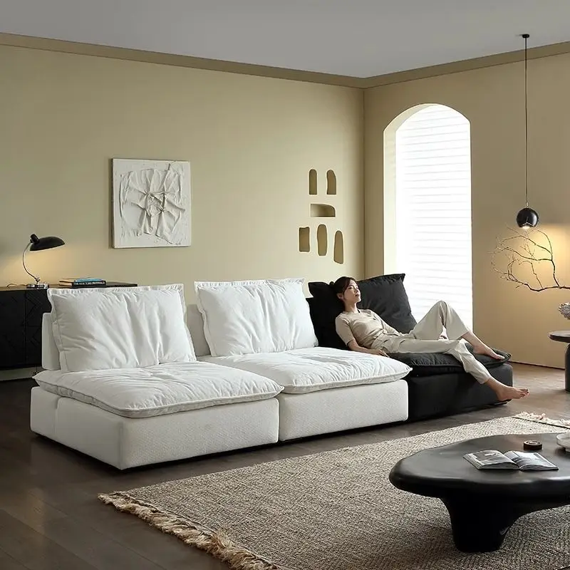 Armless sofa cloud lazy teddy velvet single sofa