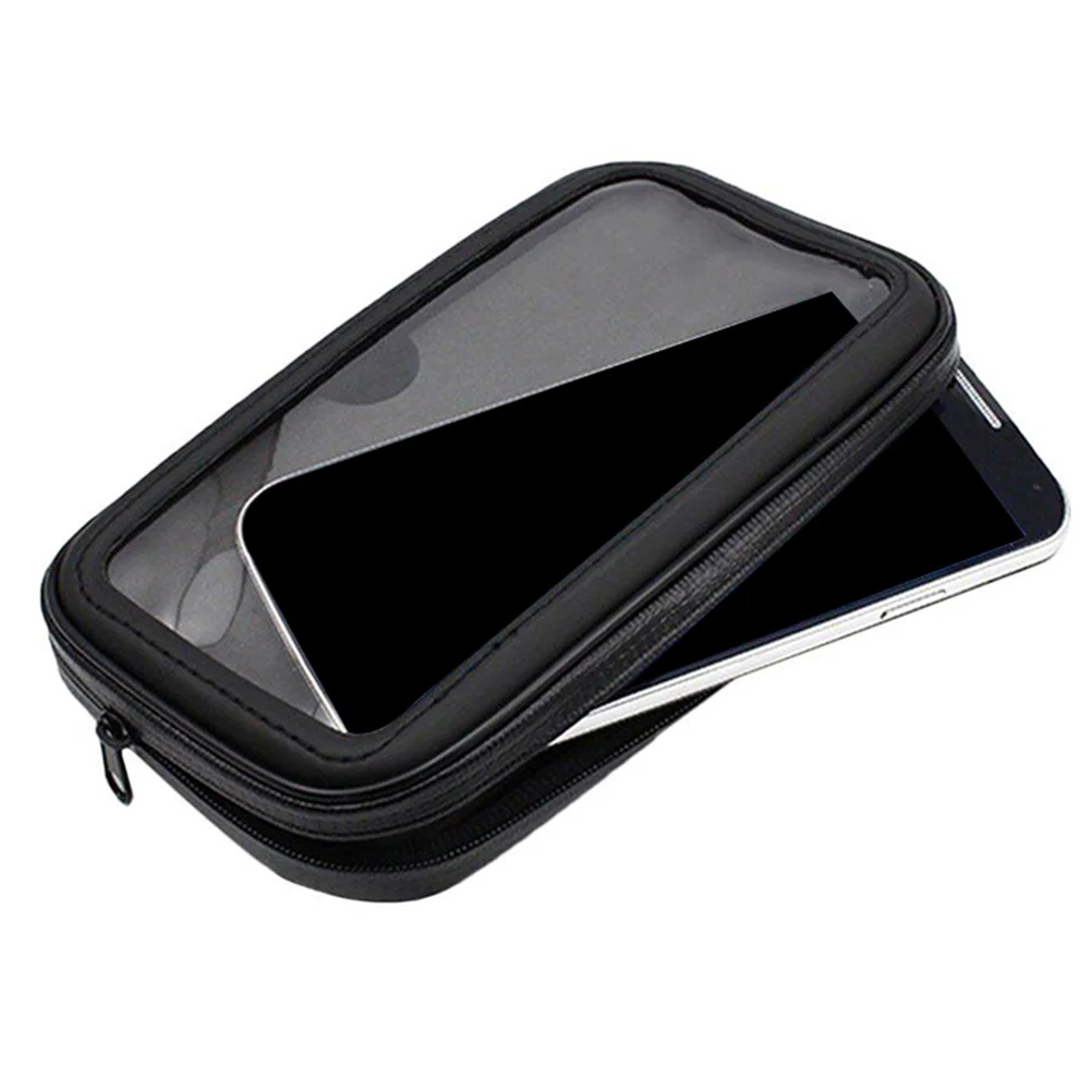 

Sucker Mobile Phone Waterproof Bag Fitness Mini Motorcycle Pu Bike Handlebar Holder