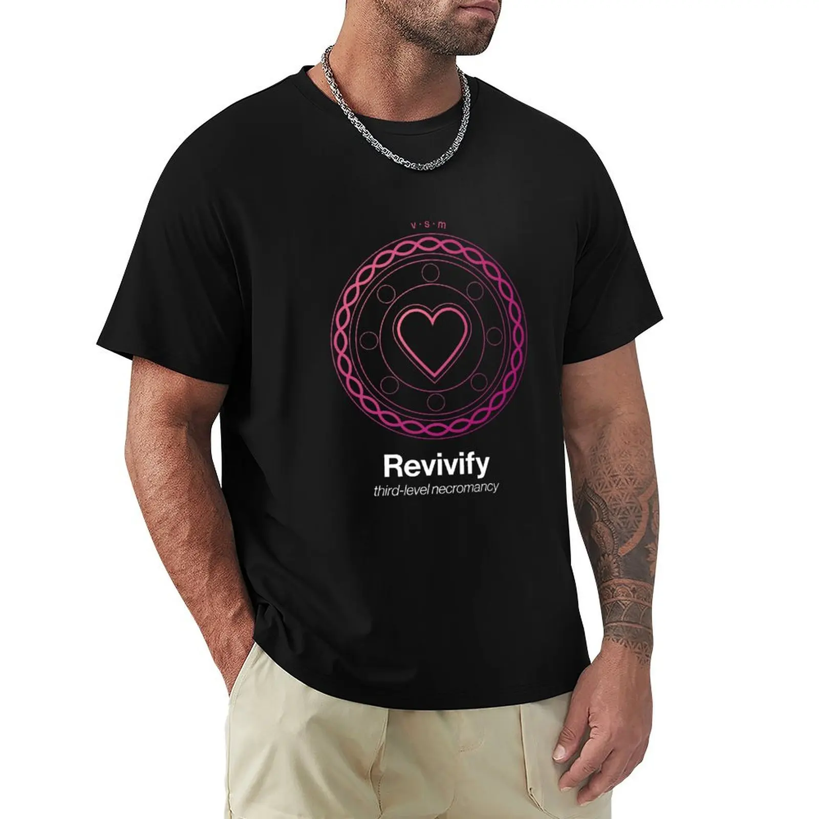

Revivify Spell Symbol T-Shirt man clothes graphic t shirts clothing for men