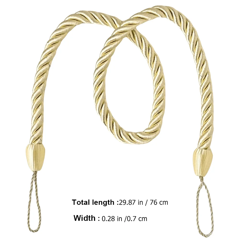4 pçs cortina de janela holdback corda prático sala de jantar banheiro decorativo amarrando acessórios