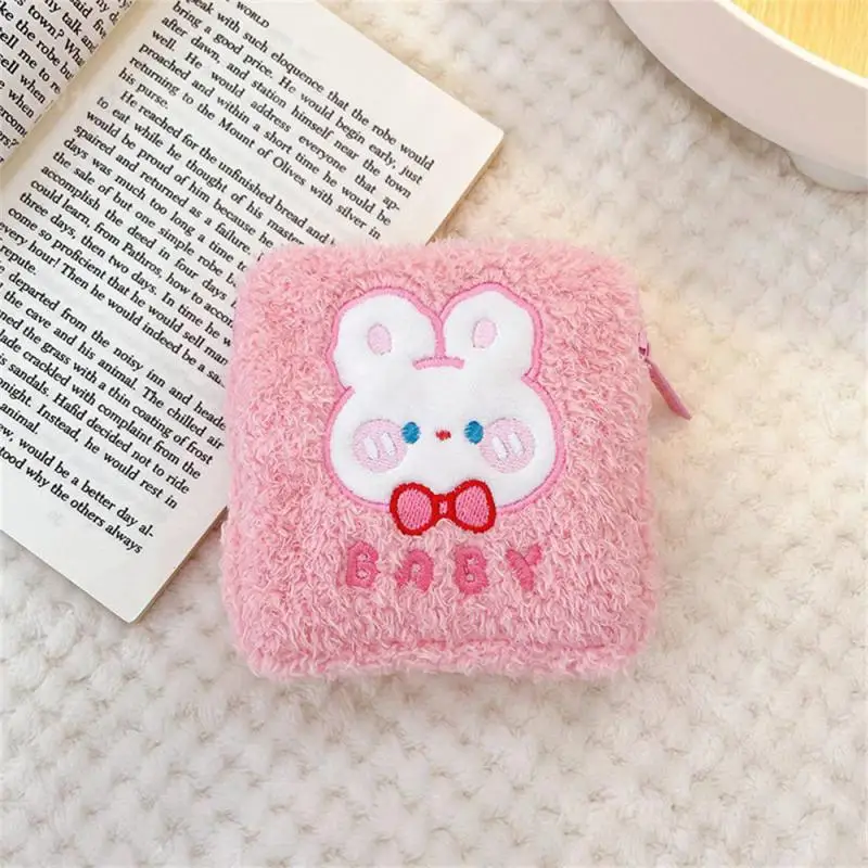 1/2/3PCS Plush Practical Safety Coin Purse Durable Storage Creativity Simple Fashion Wear-resistant Household Cute Portable Miss