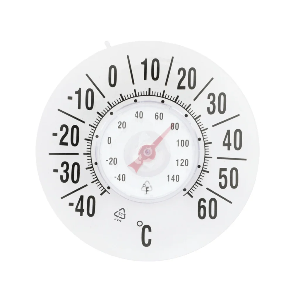 Waterproof Window Thermometer Battery with Transparent Design Accurate Outdoor Temperature Reading Easy Installation