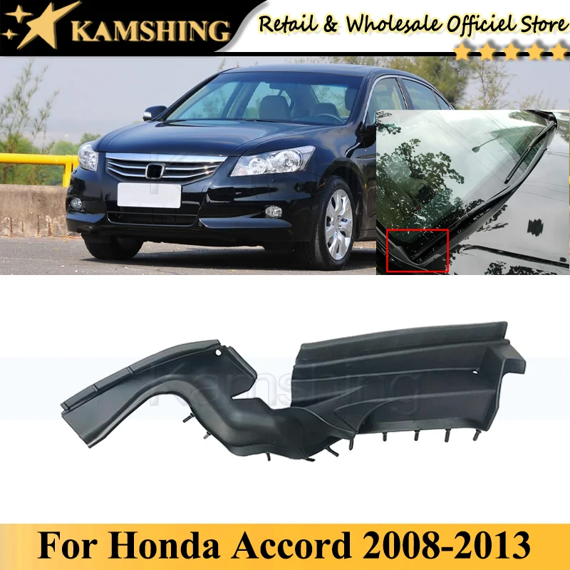 CAPQX Car Front Windshield Wiper Side Trim Cover Water Deflector Cowl Plate For Honda Accord 2008-2013