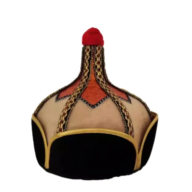 Immagine 7: Cappello da uomo mongolo cinese, nuovo copricapo mongolo per adulti, accessorio per performance teatrali