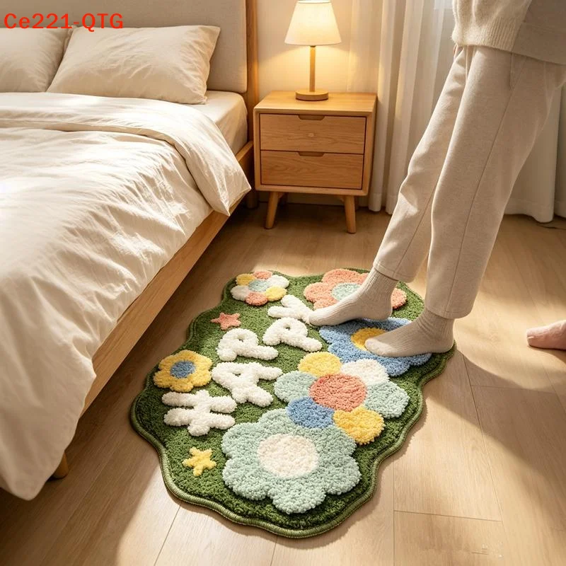 Jet Home Bathroom Mats - พรมเช็ดเท้าห้องน้ำสไตล์มินิมอลชนบทสุดฮิต พรมซับน้ำสำหรับห้องน้ำในบ้าน พรมเช็ดเท้าหน้าประตูทางเข้า