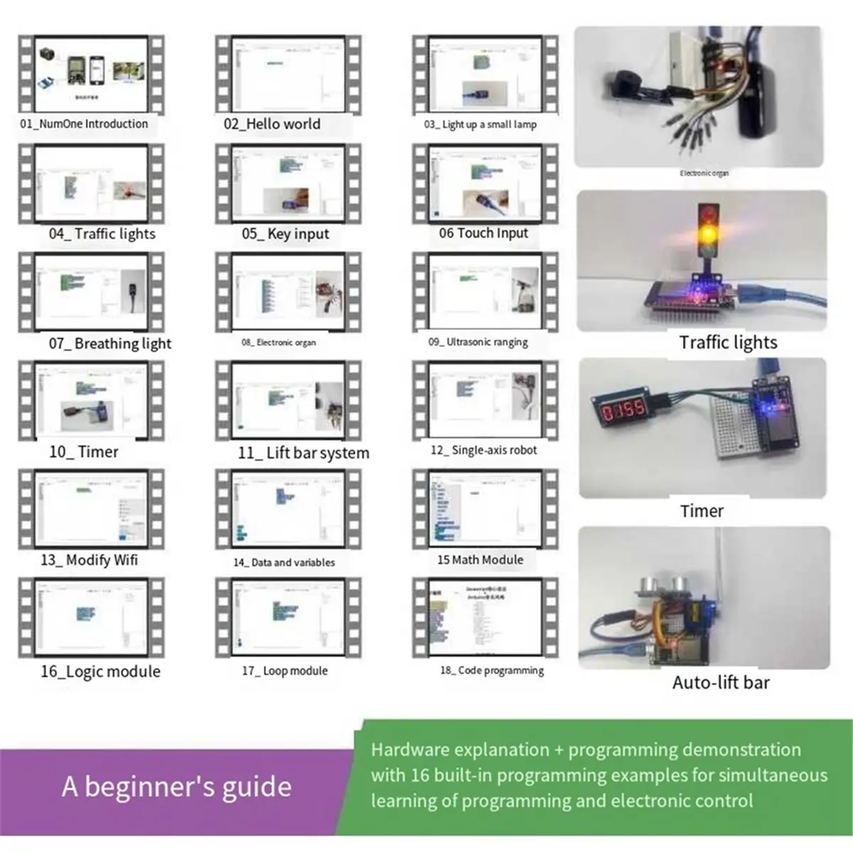 ◆♦Top Rated- NumOne IoT DIY Kit Support Graphical Programming -Style Code Programming