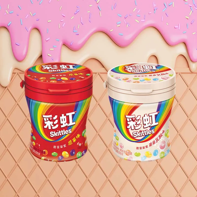 Skittles Candy enlatados 4,24 oz (120 g) * 2 latas Caramelo con sabor a fruta