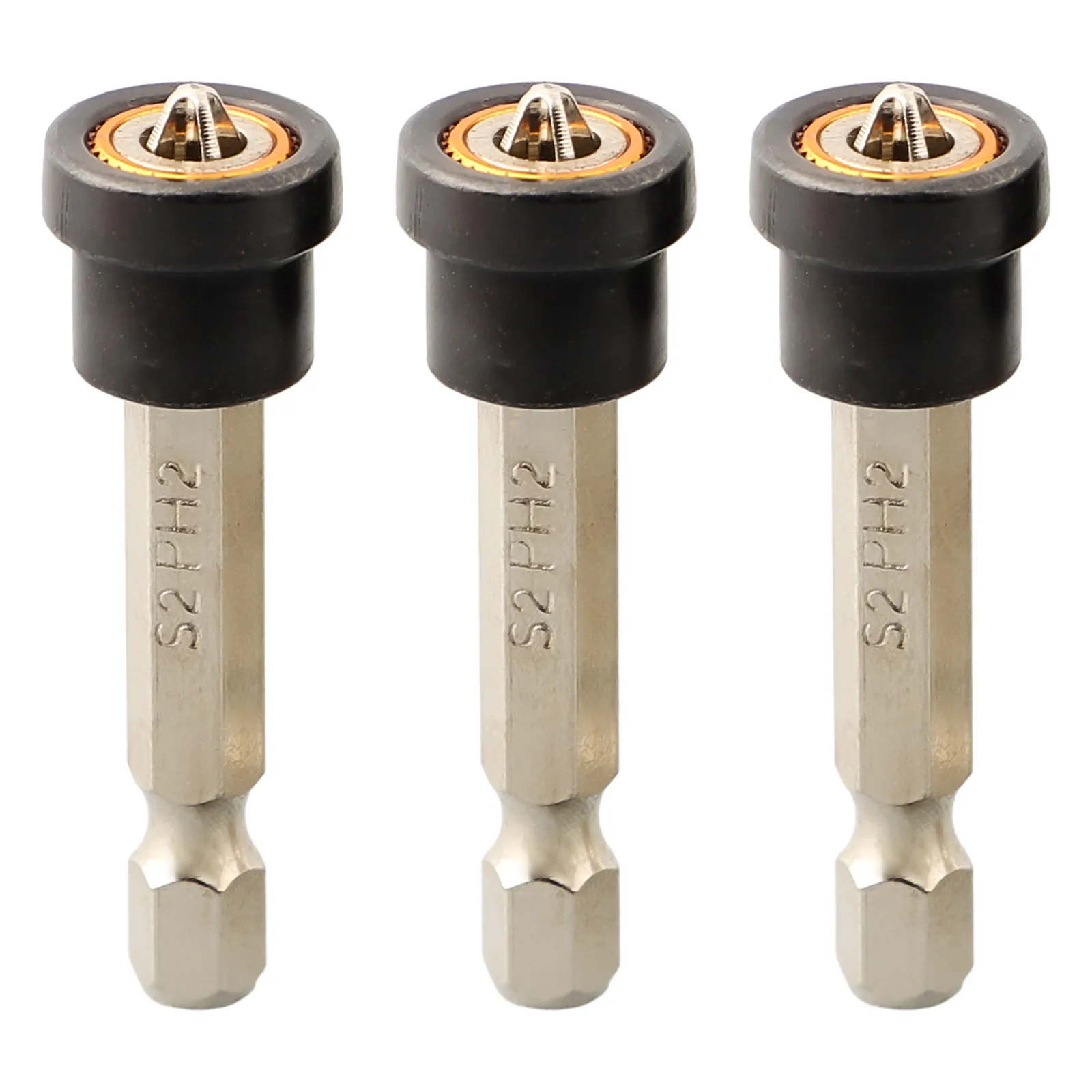 Magnetic Screwdriver Bit Head Woodworking Hex Shank 2550mm Magnetic & Non slip Design Limit The Screw Depth Wide Compatibility