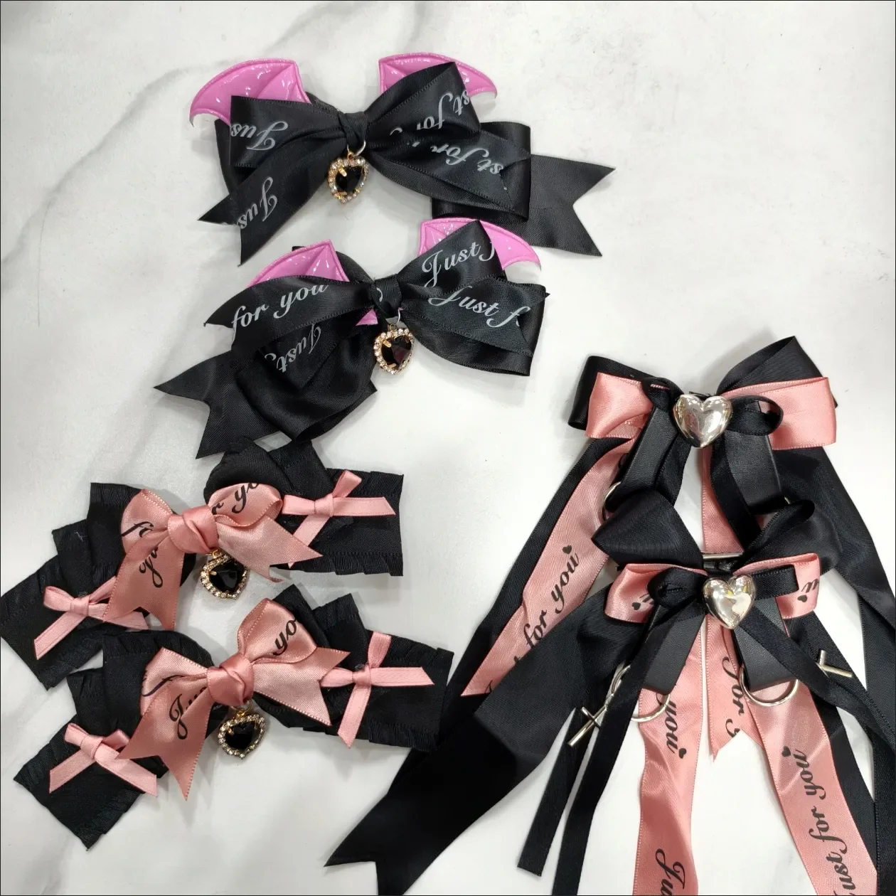 

Spice Girl Gothic Hair Clips High Street Trendy Y2k Hair Clips for Women Original Wing Bow Lolita Headwear Long Hair Accessories