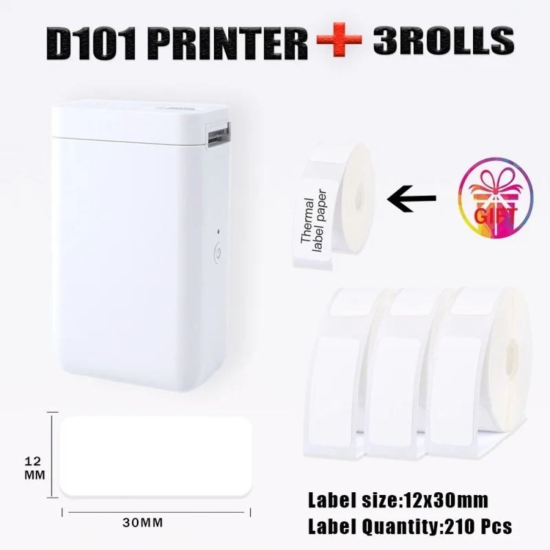 Questionand-Imprimante d'étiquettes thermiques Niimbot D101, écologique, mini conception, vous apporter plus de commodité pour transporter partout