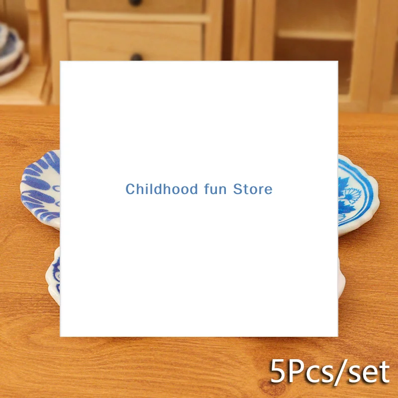 5 個 1:12 ドールハウスミニチュアダイニングプレート人形ホームシミュレーションキッチン食器アクセサリー人形の家シーンの装飾おもちゃ