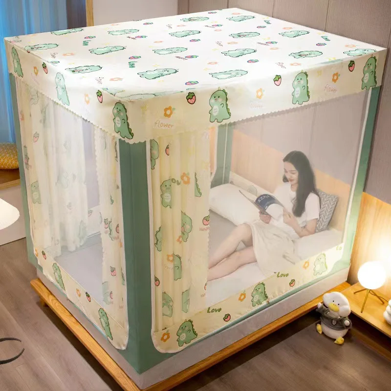 

Integrated Mosquito Net Light Blocking Bed Curtain Blackout Bed Canopy Bed Tent Room Decoration Anti-fall Антимоскитная Штора