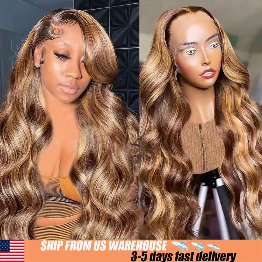 

Hd Парики Шнурка Выделите Парик Человеческих Волос Высокая Плотность Парики Шнурка Объемная Волна Парик 200% Плотность 13x4 13x6 Выделите Ombre Вспышка Распродажа