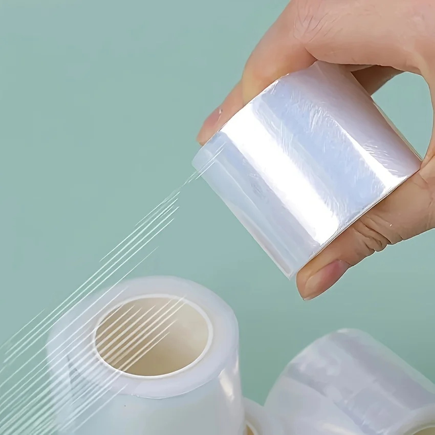 Rouleau de tatouage pour sourcils et lèvres, 1 rouleau, Film enveloppant, couverture transparente, fournitures jetables en plastique