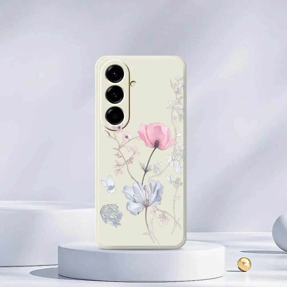 زهرة حافظة لهاتف سامسونج جالاكسي A56 A55 A54 A53 A52 4G 5G A36 A26 A16 A06 A35 A25 A15 A34 A24 A14 A33 A32 A23 A13 غطاء #3