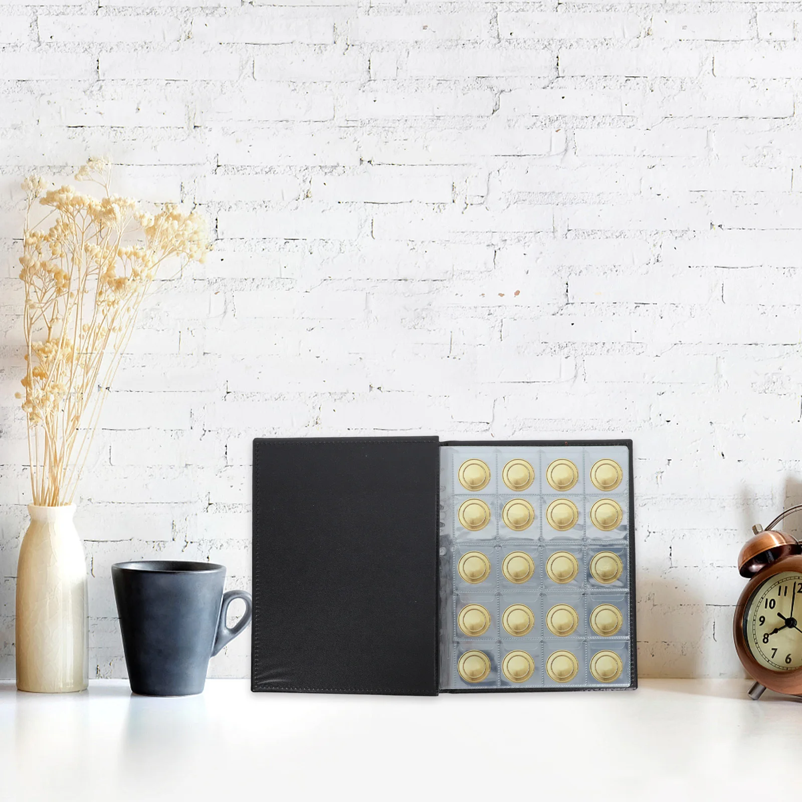 1 قطعة ألبوم جمع 200 شبكة بولي Premium قسط عملة تخزين كتاب شفاف على الوجهين جمع المنظم للعملات المعدنية #3