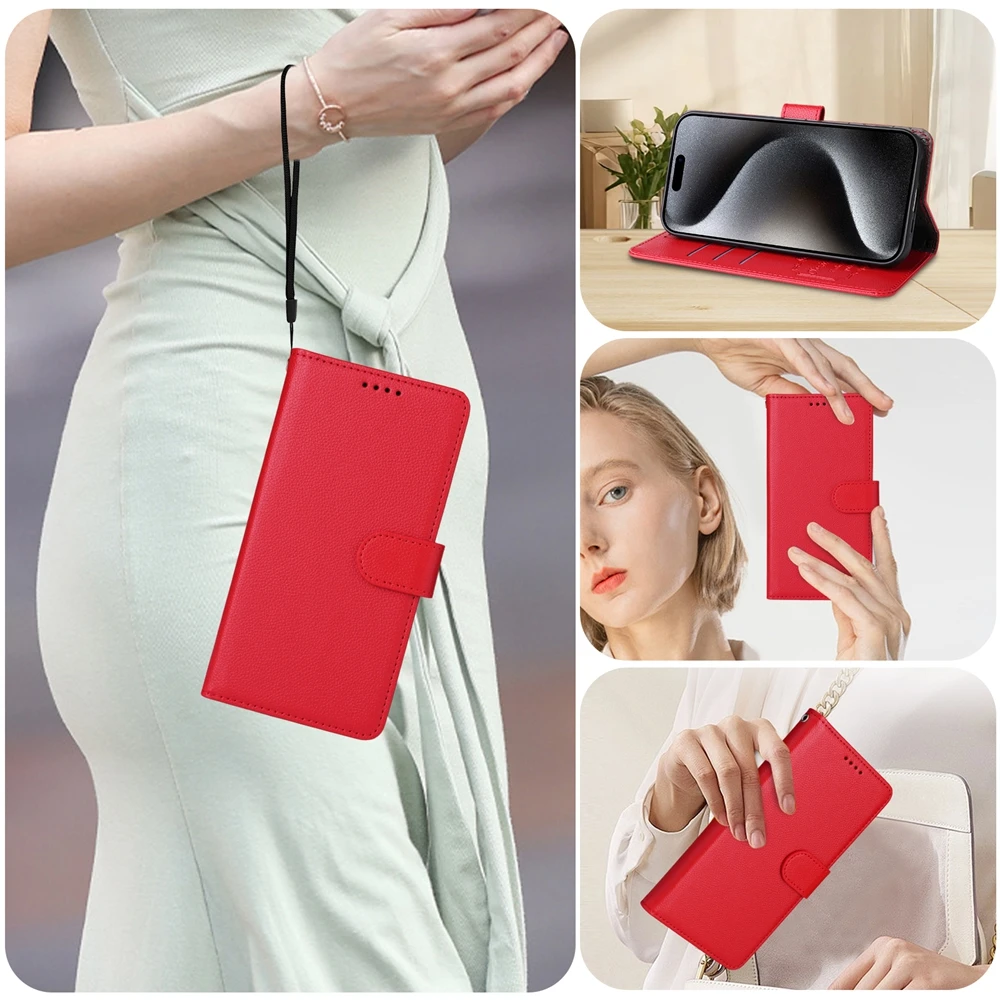 RFID-blockierende Brieftaschenhülle für Samsung Galaxy A05 A05S A06 A13 A14 A15 A16 A22 A23 A24 A25 A32 A33 A34 A35 A36 A54 A55 A56 Cover – Detail 11