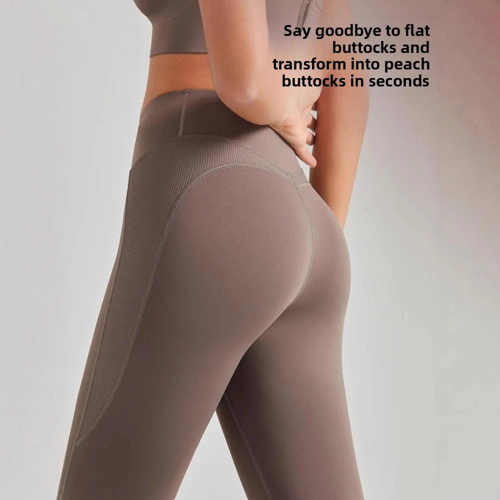 

Брюки для йоги для похудения, высокая талия, ковчег, дизайн кожи, тонкий базовый слой, весна-лето, длинные брюки, дышащие брюки с контролем живота, ягодицы...