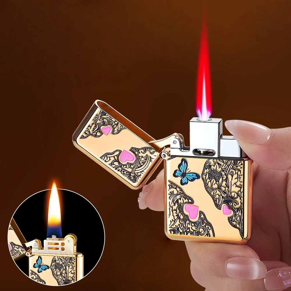 

Trendy Portable High-Beauty Dual-Use Lighter, Replaceable Inner Core Rechargeable Lighter, Lighter, Switchable Lighter