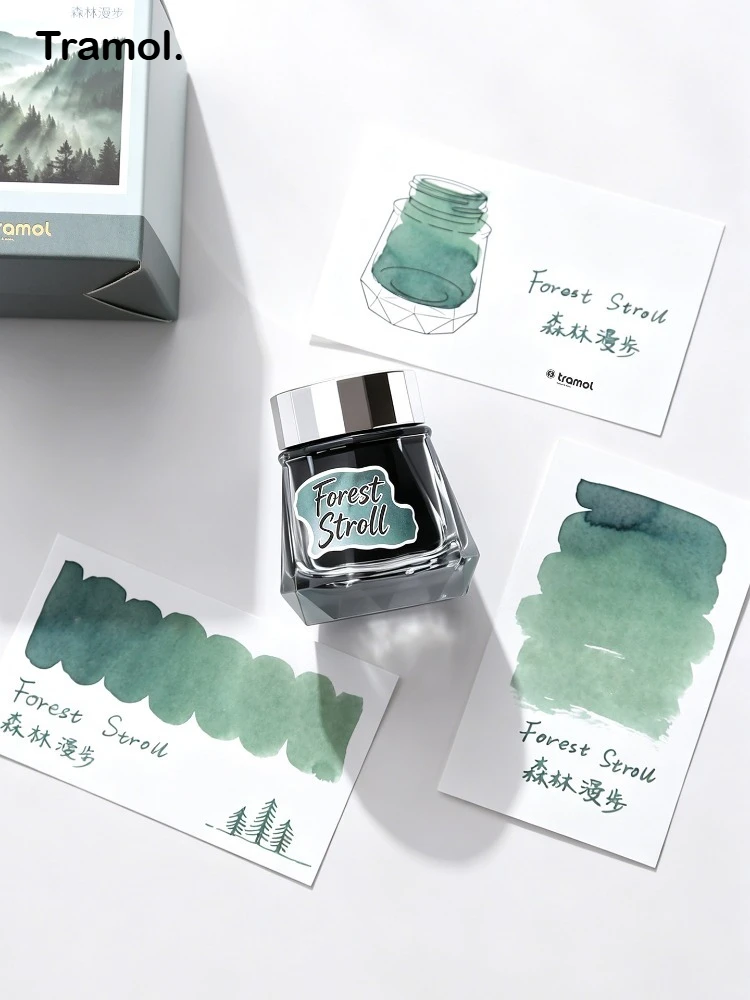 

Tramol Half Day Series Fountain Pen Ink 4 Colors 22ml Non-Carbon Color Ink for Dip Pens Stationery School Office Supplies
