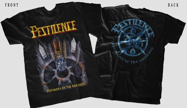 

New Dtg/Dtf printed T-shirt - PASTILENCE- Testimony of the Ancients- size-US