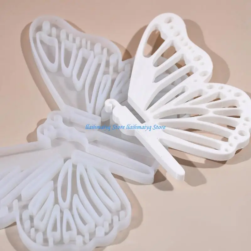 

573B Multi Purpose Silicone Rack Mold With Intricate Butterfly And Insect Patterns