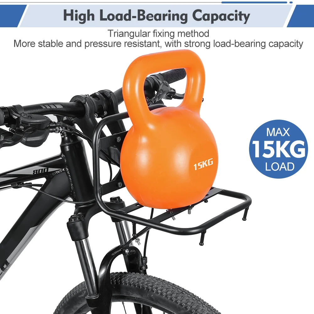 NEWBOLER 10л сумка для велосипеда из алюминиевого сплава MTB велосипедная передняя стойка корзины сумка полка для багажа аксессуары для велосипеда 15 кг грузоподъемность