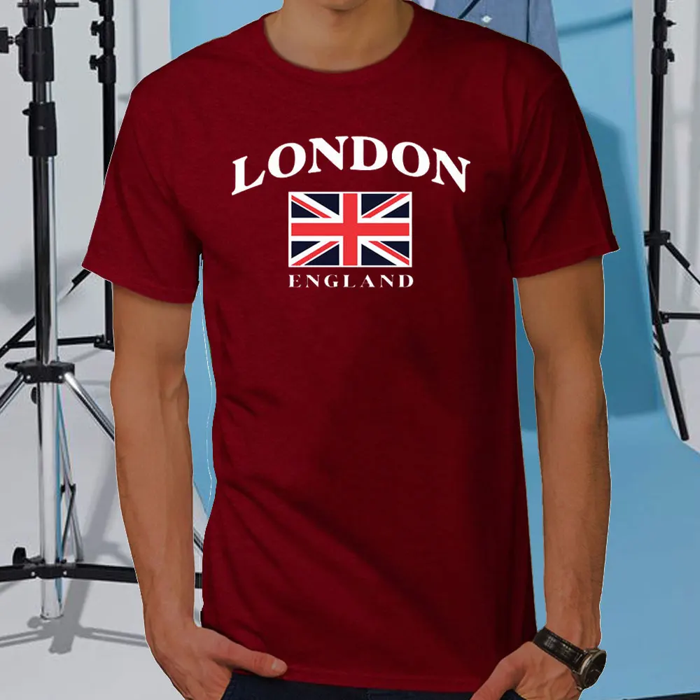 London England Unisex T-Shirt Great Britain Union Jack Cotton TShirt Top Gift Souvenir Patriotic Flag Fashion Tee-shirt XS-3XL