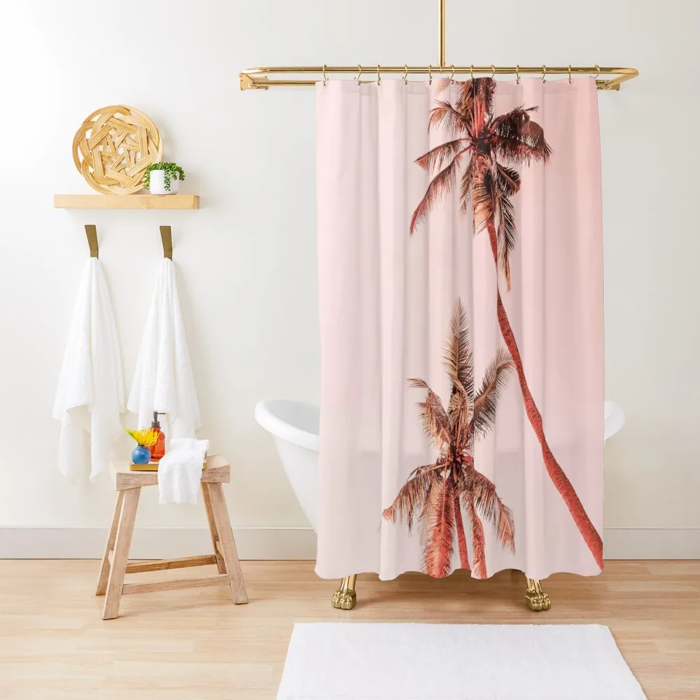 

Sunset palms Shower Curtain In The Bathroom Shower Set For Bathroom Curtain