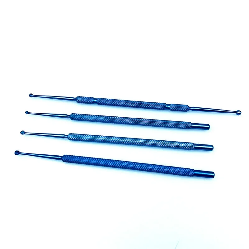 Chalazion Curette Single head ophthalmic Double-ended Micro eye instrument Titanium Eyelid Tools