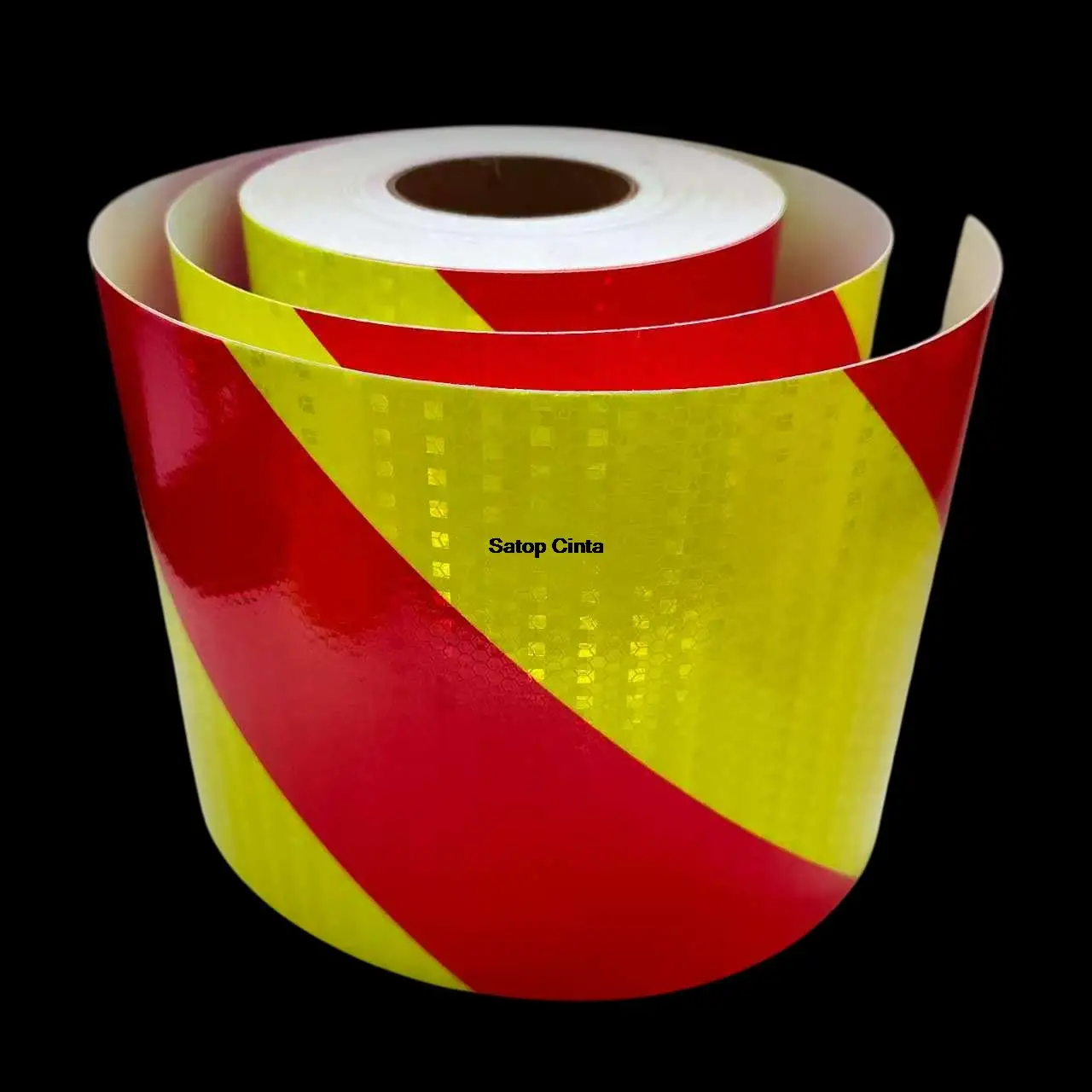 5cm/10cm/15cm/20cm*5M Fluorescent-Yellow-Red Reflective Car Sticker Right Twill Honeycomb PVC Reflector Material Waterproof Tape