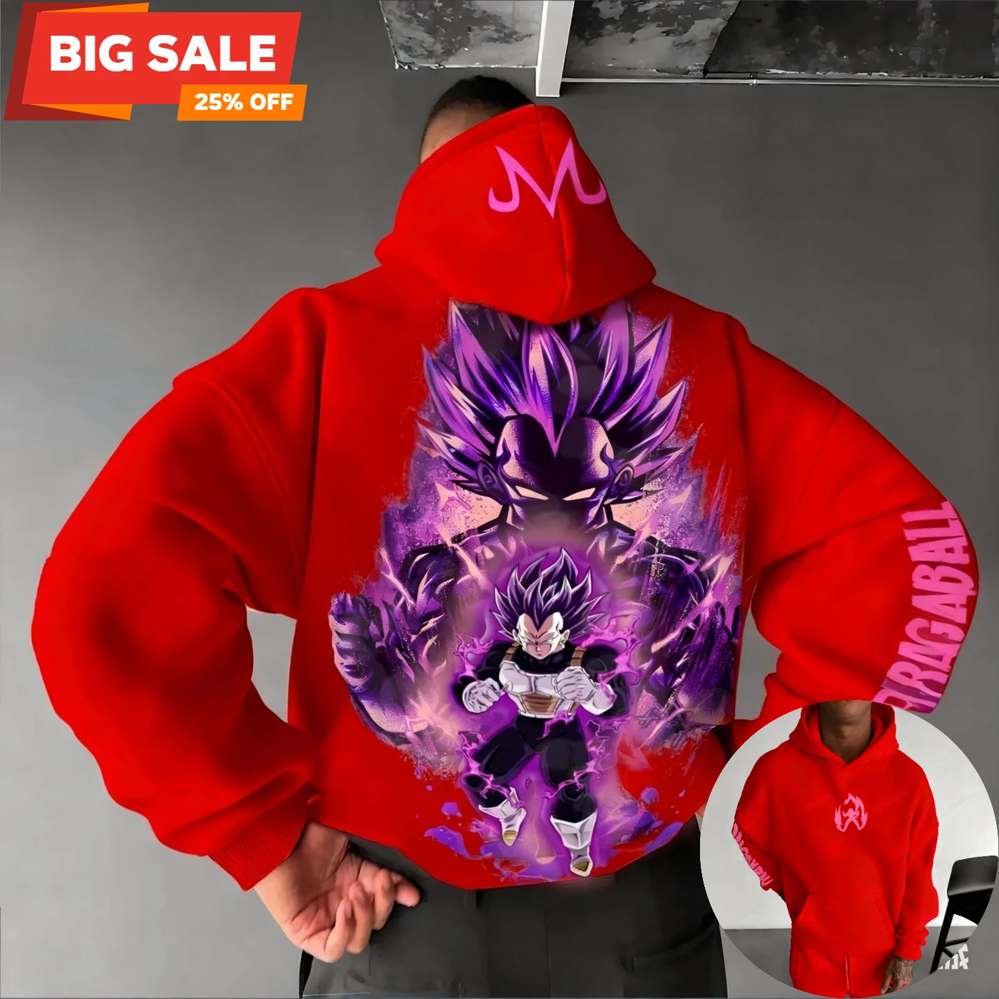 Dragon Ball Z Anime 2025 Streetwear Mannen Oversized Hoodie Harajuku Vintage Vrouwen Sweatshirt Met Capuchon Lange Mouwen Top Y2k