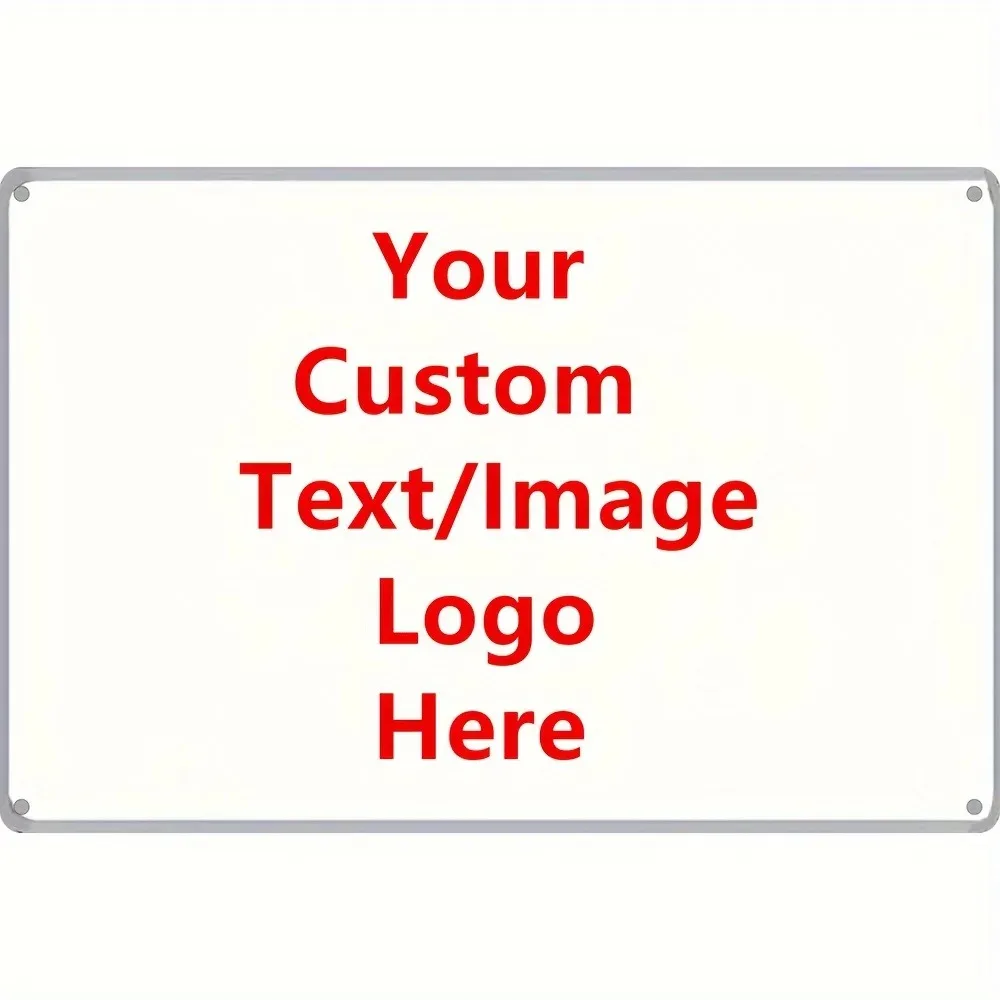 CIFbuy Customizable Aluminum Tin Sign 8x12in, Retro Personalized Wall Plaque Office Home Garage Garden Bar Cafe Decor