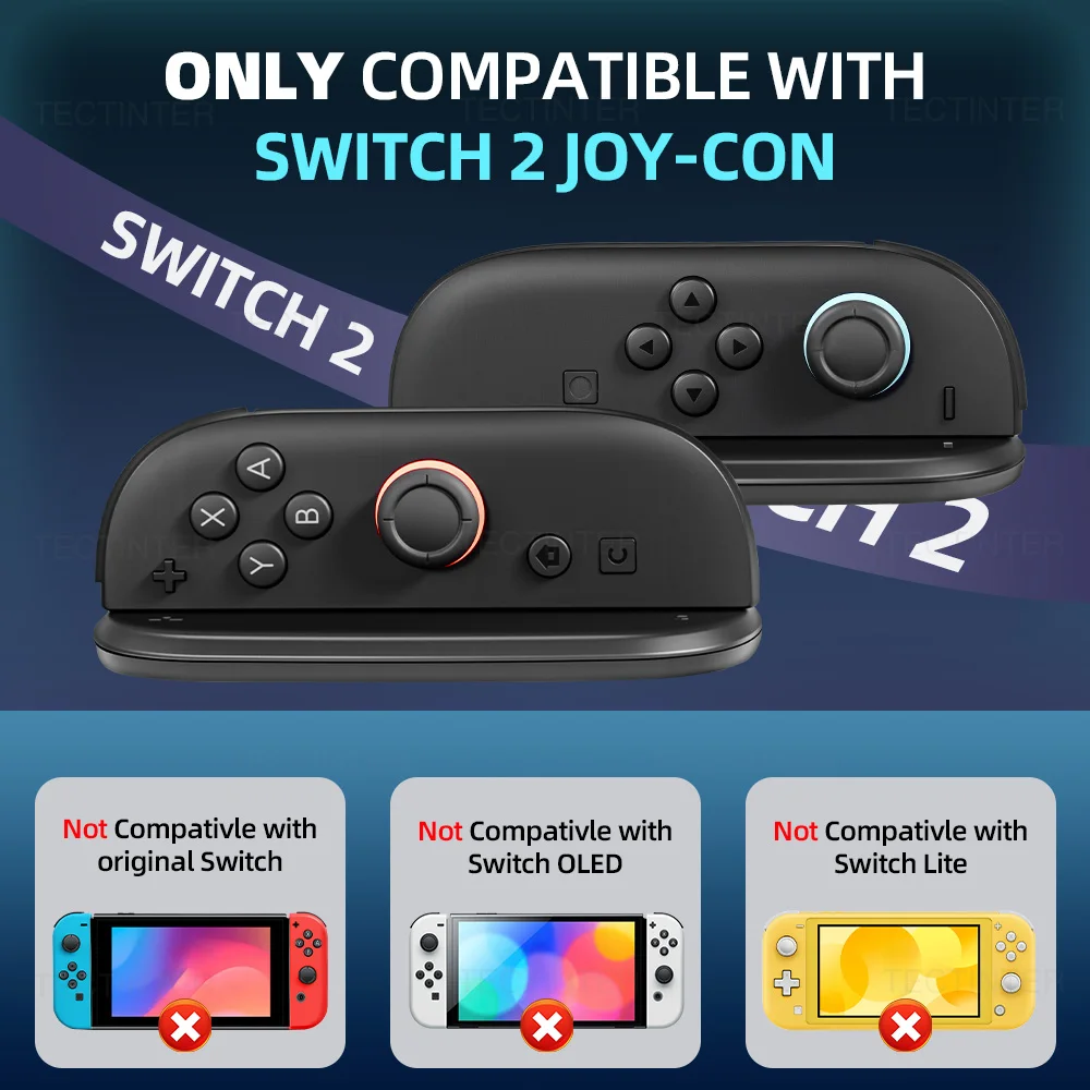 ที่จับเมาส์ 2 ชิ้น สำหรับ Nintendo Switch 2 จอยคอน ที่ยึดคอนโทรลเลอร์ โหมดเมาส์ ฐานรองสำหรับอุปกรณ์เสริม Switch 2