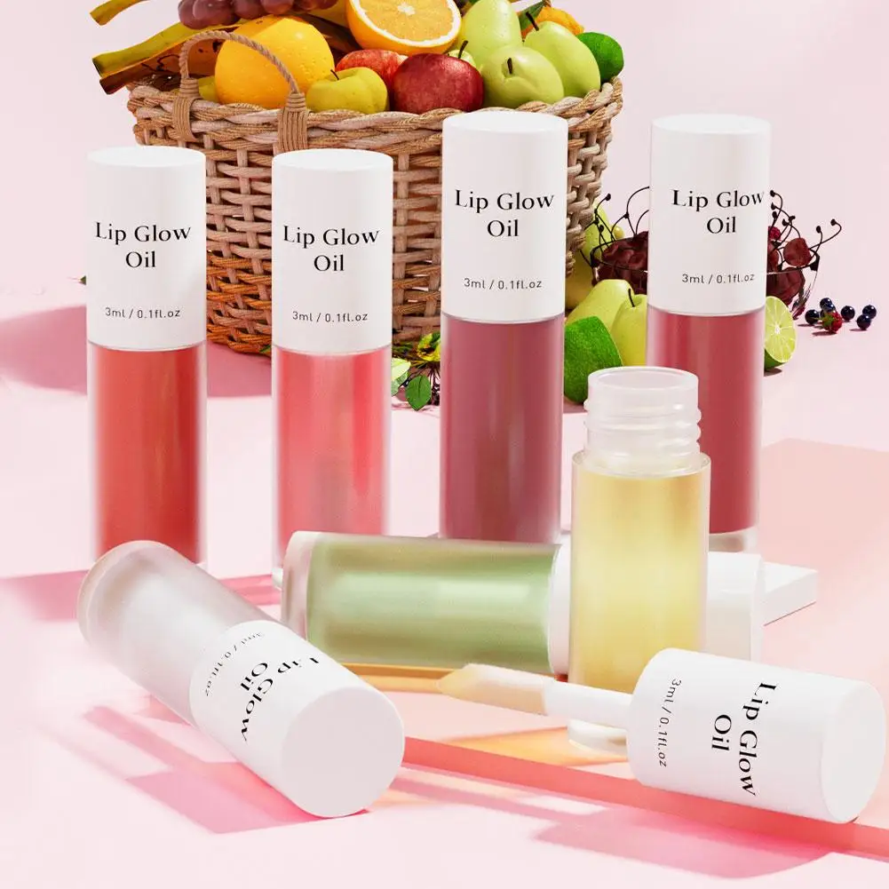 ملمع الشفاه زيت الشفاه ترطيب الشفاه تينت الشفاه مرطب لامع طويل ترطيب ملمع الشفاه زيت أحمر الشفاه دائم هلام بلسم M W0G1 #6