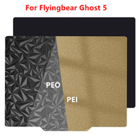For Flyingbear Ghost 5 Hotbed Double Sided PEI+PEO Build Plate Magnetic Base PEI+PET Sheet Carbon Fiber 3D Printer Parts 214x275