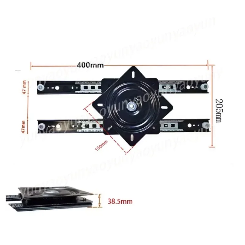 400 Rotating Island Accessories Rotating Middle Island Table Slide Rail Pulling Island Track Guide Rail Translation Retractable