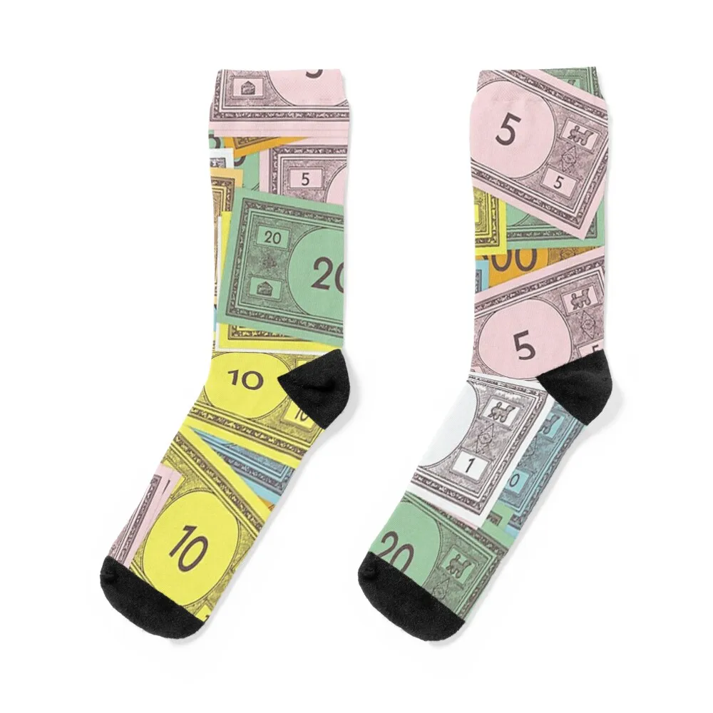 

Money Monopoly Socks funny gift cool japanese fashion christmass gift Ladies Socks Men's