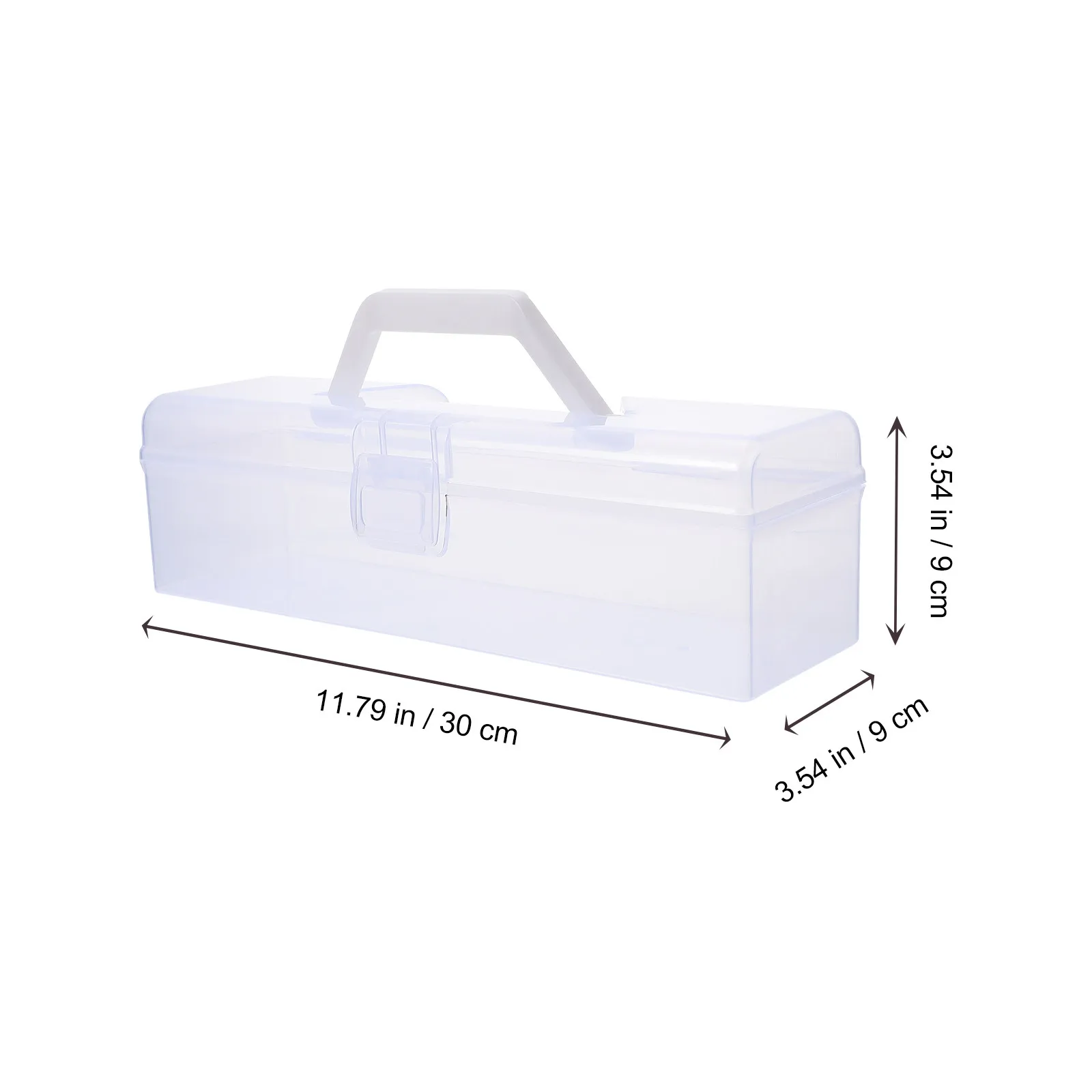 2Pcs High Quality Plastic Calligraphy Tool Box Transparent Design for Easy Viewing Calligraphy Painting Tools Storage Case