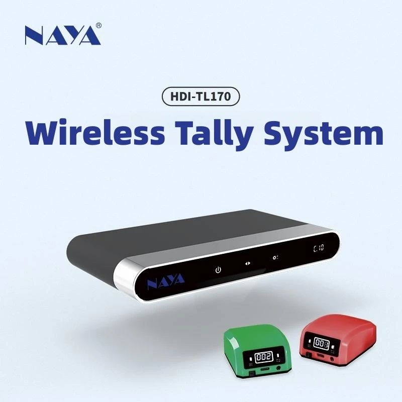 

Naya HDI-TL170 Wireless Tally System 4/8 Tally Light 2000m Transmission Distance for Sony Blackmagic Design Avmatrix Switcher